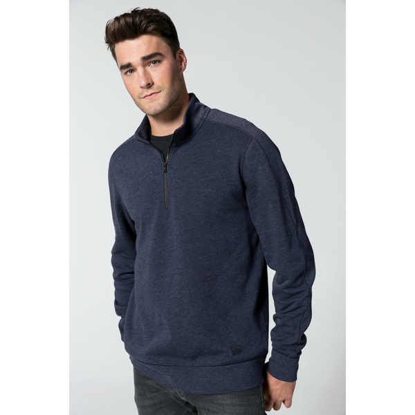 New Era® Tri-Blend Fleece Men's 1/4 Zip Pullover
