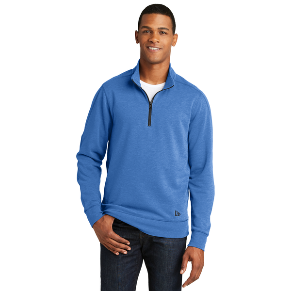 New Era® Tri-Blend Fleece Men's 1/4 Zip Pullover