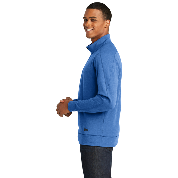 New Era® Tri-Blend Fleece Men's 1/4 Zip Pullover