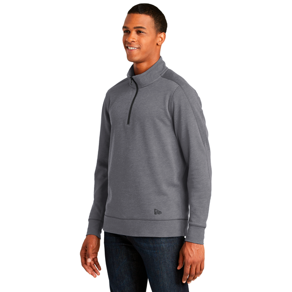 New Era® Tri-Blend Fleece Men's 1/4 Zip Pullover