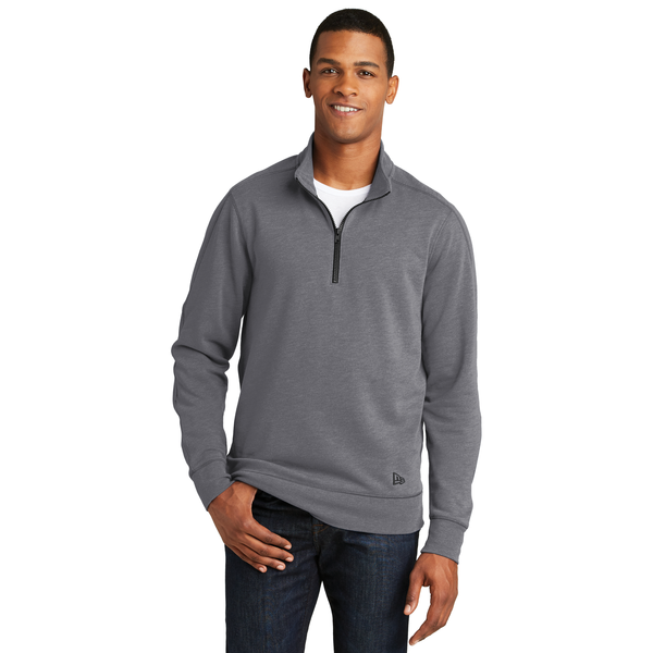New Era® Tri-Blend Fleece Men's 1/4 Zip Pullover