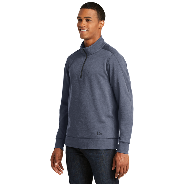 New Era® Tri-Blend Fleece Men's 1/4 Zip Pullover