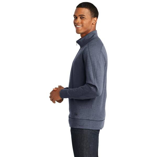 New Era® Tri-Blend Fleece Men's 1/4 Zip Pullover