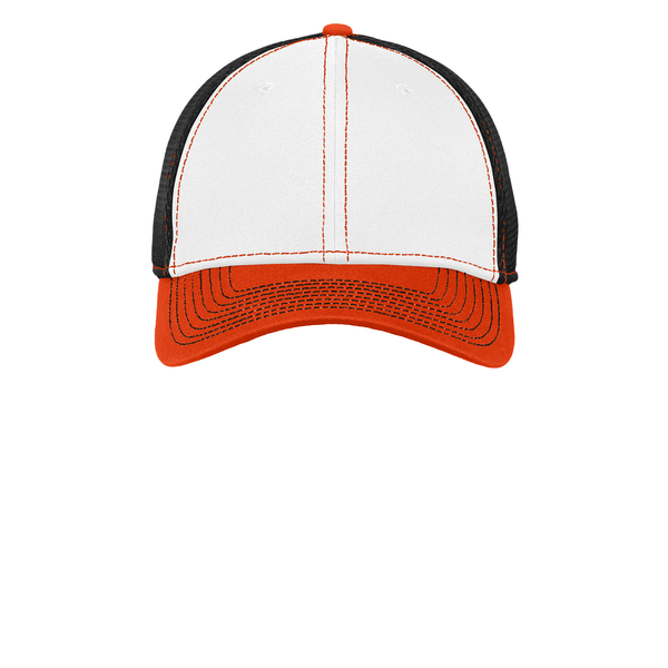 New Era® Contrast Stitch Constructed Fitted Cap with Mesh Back