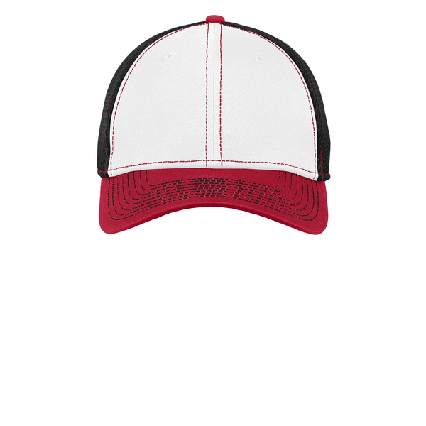 New Era® Contrast Stitch Constructed Fitted Cap with Mesh Back
