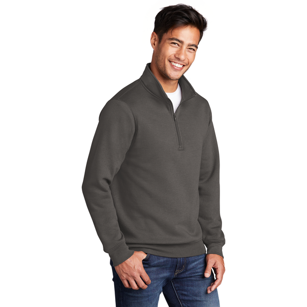 Port & Company® Core Fleece 1/4 Zip Unisex Pullover Sweatshirt