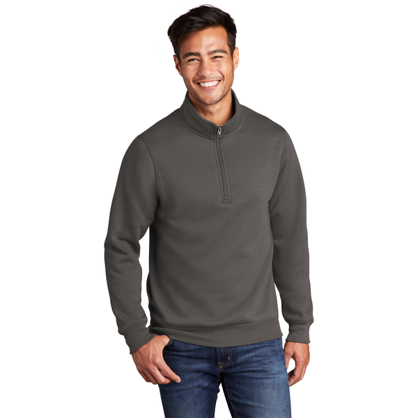 Port & Company® Core Fleece 1/4 Zip Unisex Pullover Sweatshirt