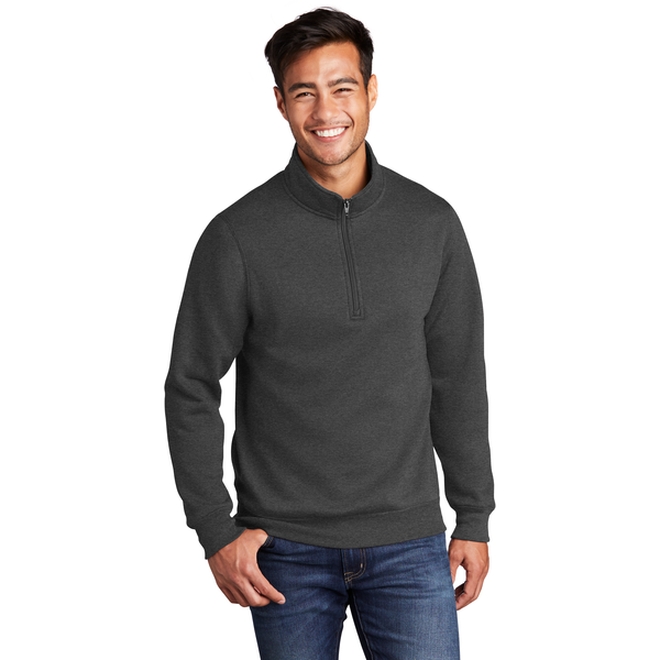 Port & Company® Core Fleece 1/4 Zip Unisex Pullover Sweatshirt