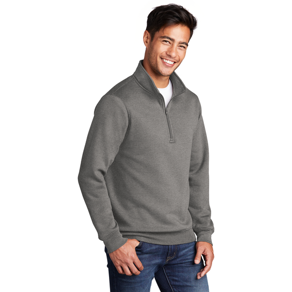Port & Company® Core Fleece 1/4 Zip Unisex Pullover Sweatshirt