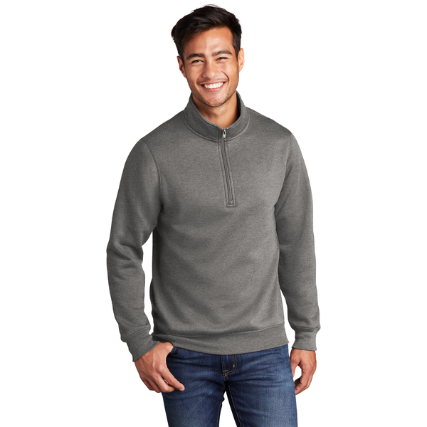 Port & Company® Core Fleece 1/4 Zip Unisex Pullover Sweatshirt