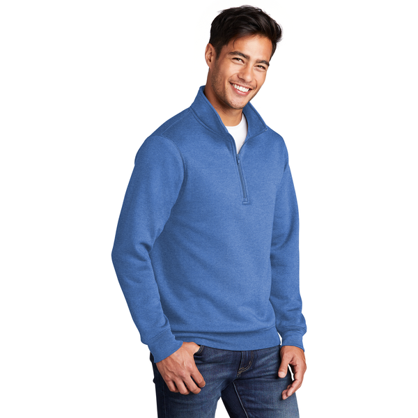 Port & Company® Core Fleece 1/4 Zip Unisex Pullover Sweatshirt