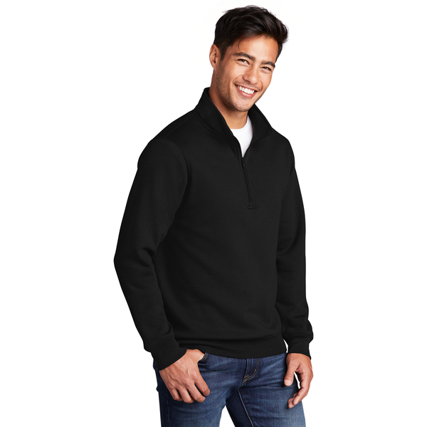 Port & Company® Core Fleece 1/4 Zip Unisex Pullover Sweatshirt