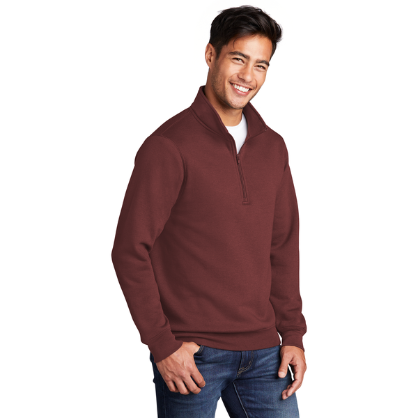 Port & Company® Core Fleece 1/4 Zip Unisex Pullover Sweatshirt