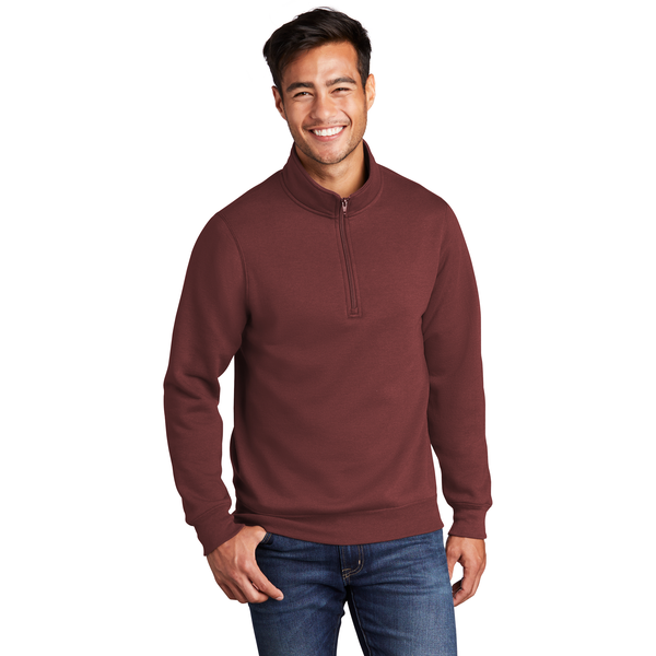 Port & Company® Core Fleece 1/4 Zip Unisex Pullover Sweatshirt