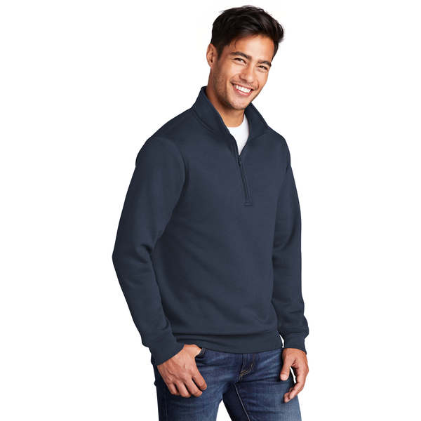 Port & Company® Core Fleece 1/4 Zip Unisex Pullover Sweatshirt