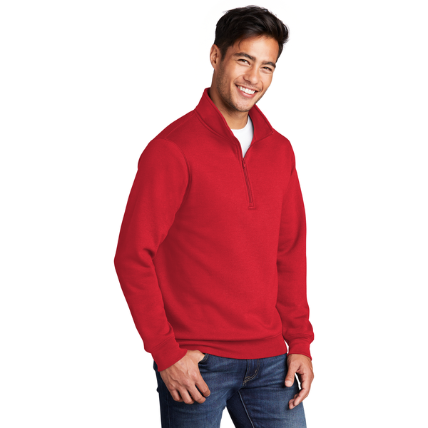 Port & Company® Core Fleece 1/4 Zip Unisex Pullover Sweatshirt