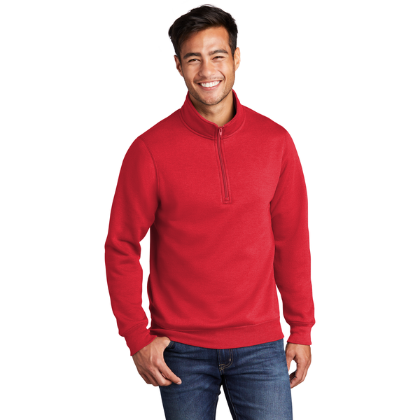 Port & Company® Core Fleece 1/4 Zip Unisex Pullover Sweatshirt