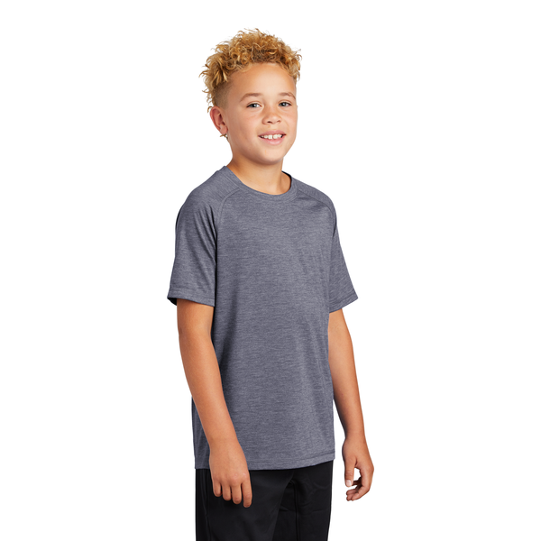 Sport-Tek ® PosiCharge ® Youth Triblend Wicking Raglan Tee