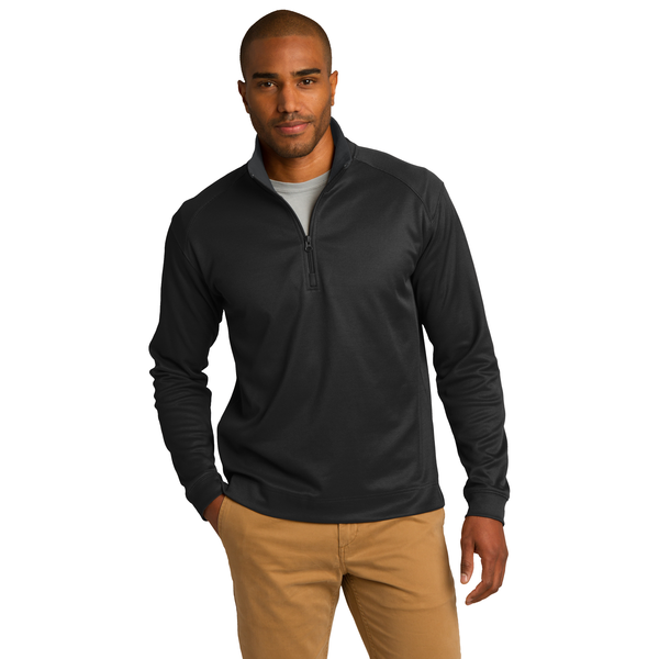 Port Authority® Vertical Texture Men's 1/4 Zip Pullover