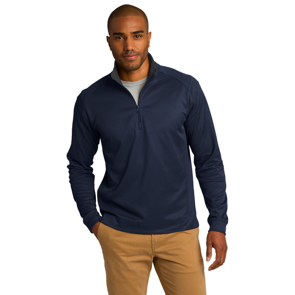 Port Authority® Vertical Texture Men's 1/4 Zip Pullover