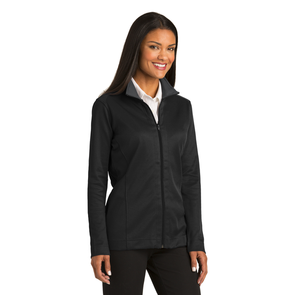 Port Authority® Vertical Texture Ladies' Full Zip Jacket