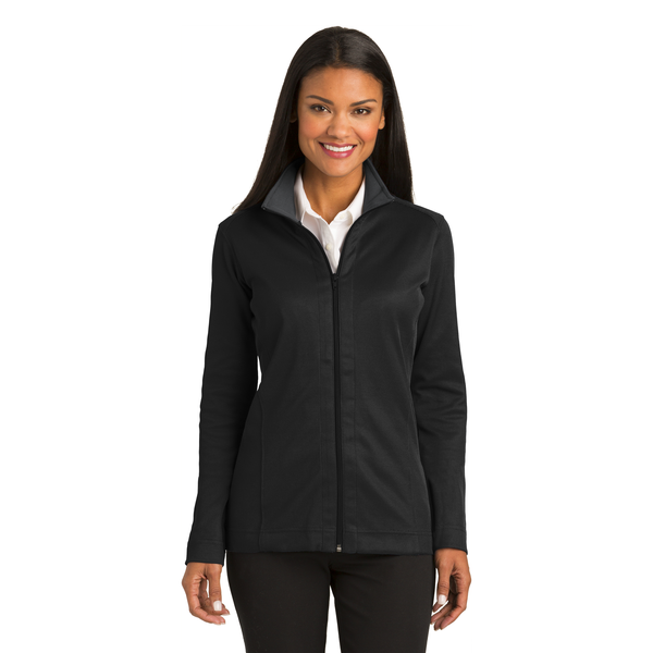 Port Authority® Vertical Texture Ladies' Full Zip Jacket