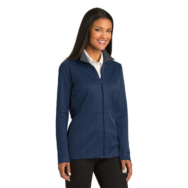 Port Authority® Vertical Texture Ladies' Full Zip Jacket