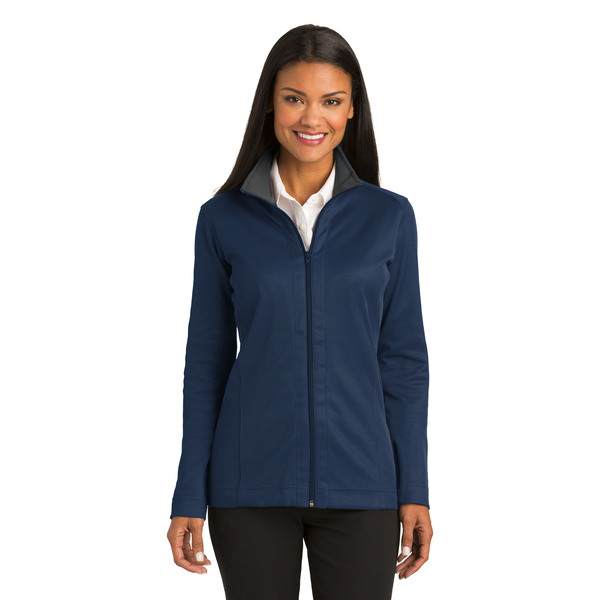 Port Authority® Vertical Texture Ladies' Full Zip Jacket