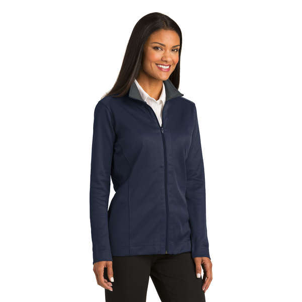 Port Authority® Vertical Texture Ladies' Full Zip Jacket