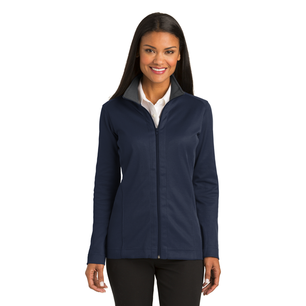 Port Authority® Vertical Texture Ladies' Full Zip Jacket