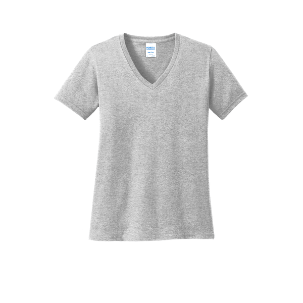 Port & Company® 100% Cotton Ladies' V-Neck Tee