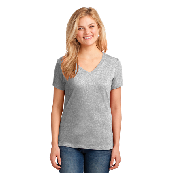 Port & Company® 100% Cotton Ladies' V-Neck Tee