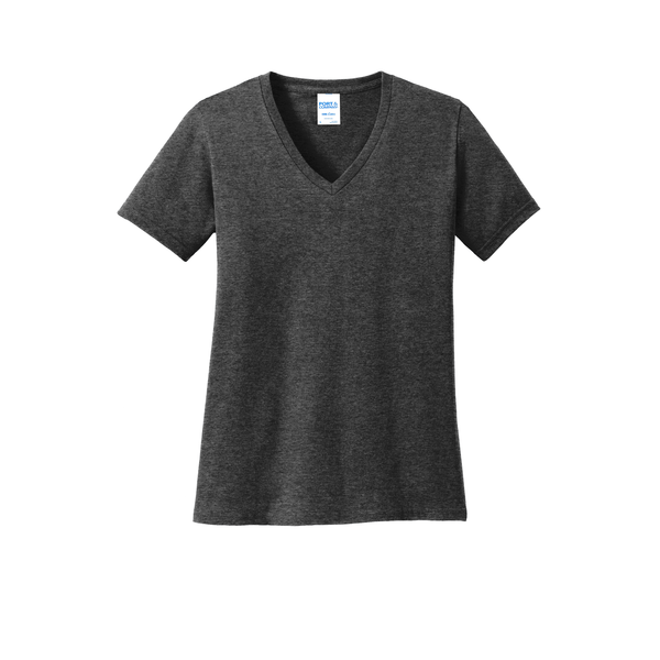 Port & Company® 100% Cotton Ladies' V-Neck Tee