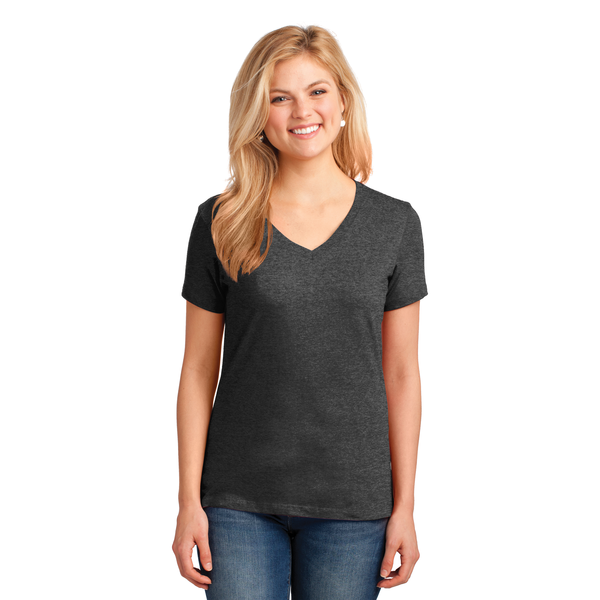 Port & Company® 100% Cotton Ladies' V-Neck Tee