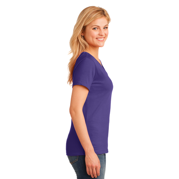 Port & Company® 100% Cotton Ladies' V-Neck Tee