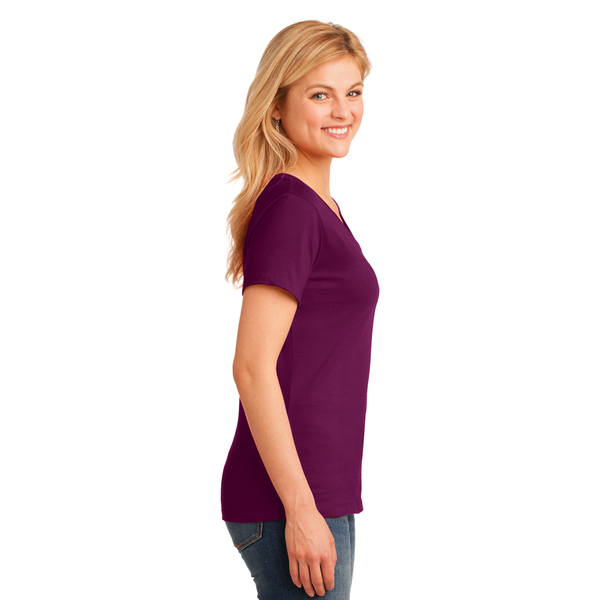 Port & Company® 100% Cotton Ladies' V-Neck Tee