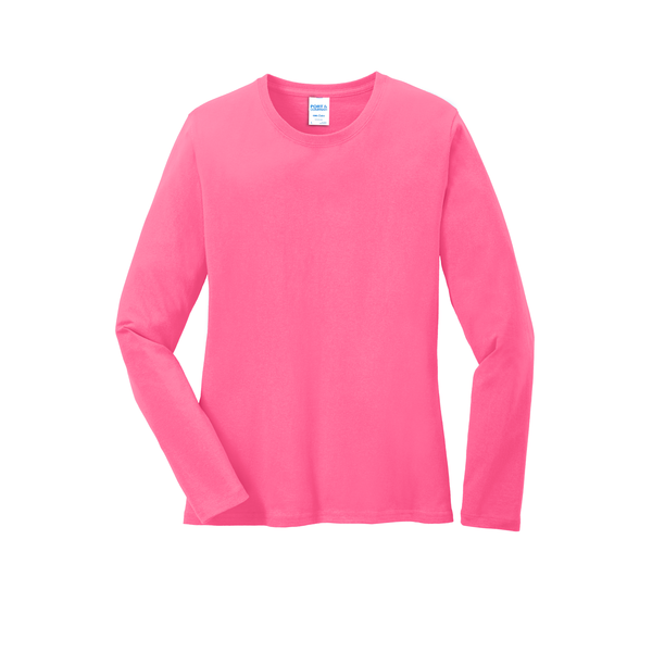 Port & Company® 100% Cotton Long Sleeve Ladies' Tee
