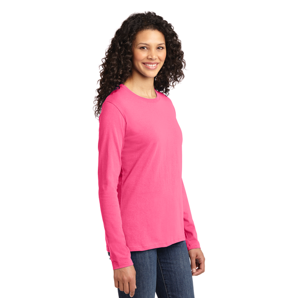 Port & Company® 100% Cotton Long Sleeve Ladies' Tee