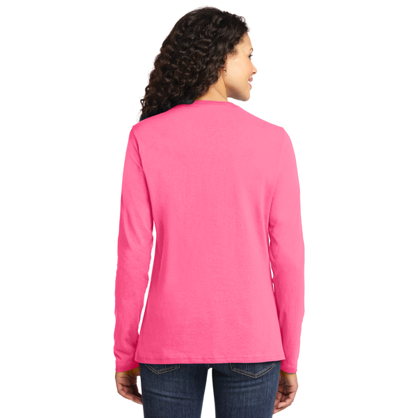 Port & Company® 100% Cotton Long Sleeve Ladies' Tee