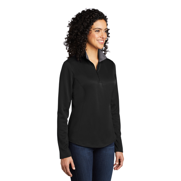 Port Authority® Silk Touch™ Performance Polyester Ladies' 1/4 Zip