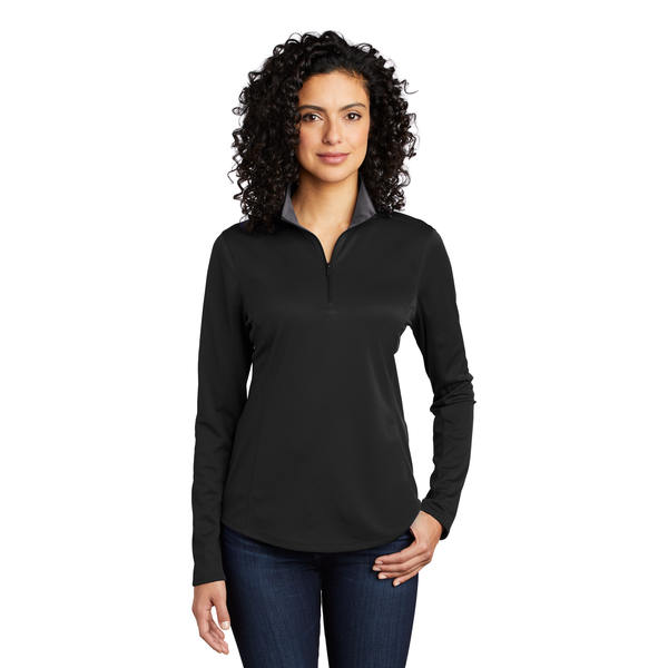 Port Authority® Silk Touch™ Performance Polyester Ladies' 1/4 Zip
