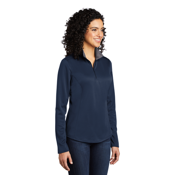 Port Authority® Silk Touch™ Performance Polyester Ladies' 1/4 Zip