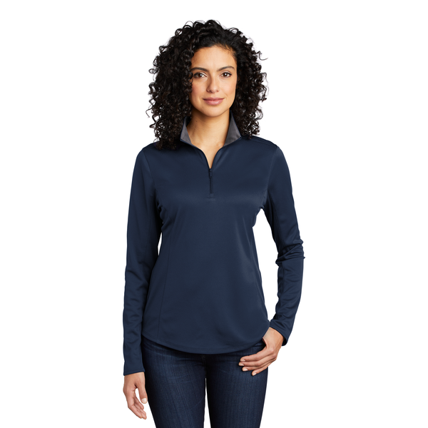 Port Authority® Silk Touch™ Performance Polyester Ladies' 1/4 Zip