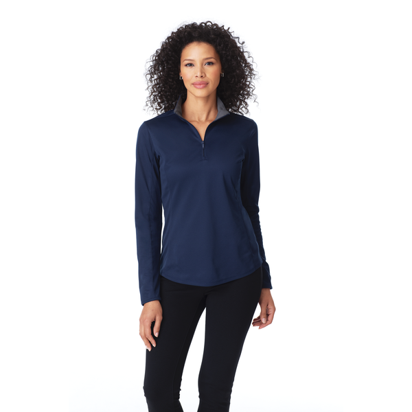 Port Authority® Silk Touch™ Performance Polyester Ladies' 1/4 Zip