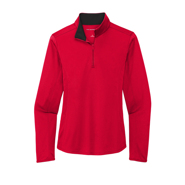 Port Authority® Silk Touch™ Performance Polyester Ladies' 1/4 Zip