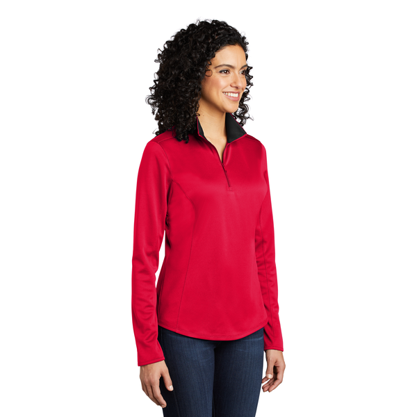 Port Authority® Silk Touch™ Performance Polyester Ladies' 1/4 Zip