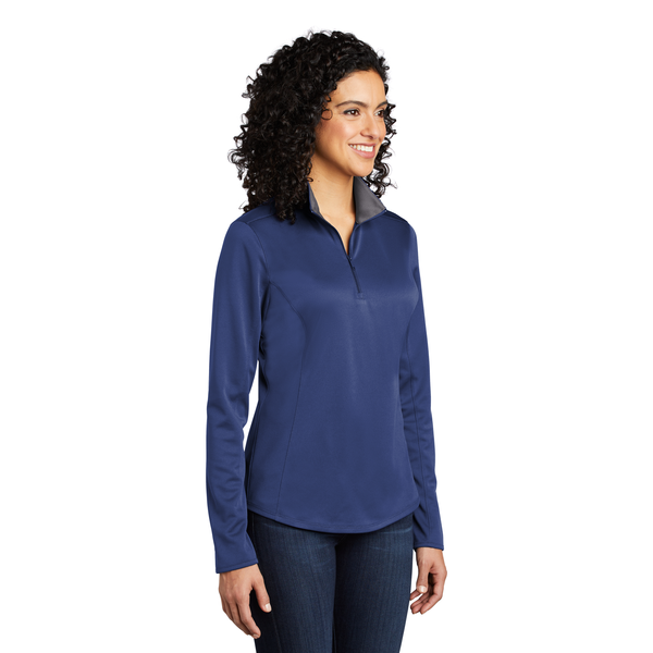 Port Authority® Silk Touch™ Performance Polyester Ladies' 1/4 Zip