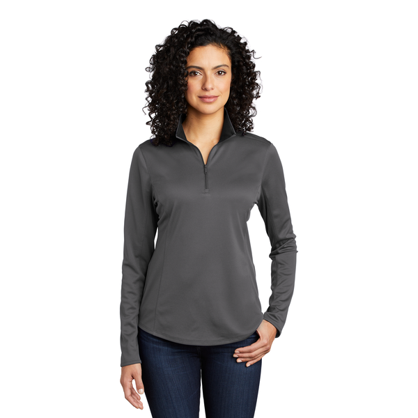 Port Authority® Silk Touch™ Performance Polyester Ladies' 1/4 Zip
