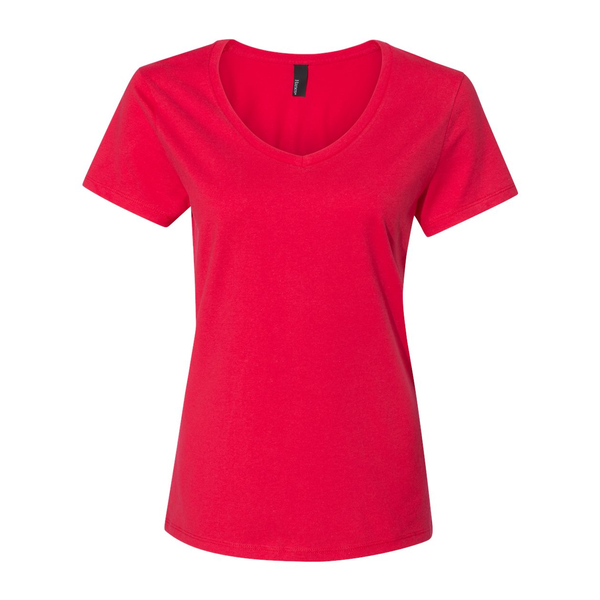 Hanes Nano-T® Ringspun Cotton Ladies' V Neck Tee