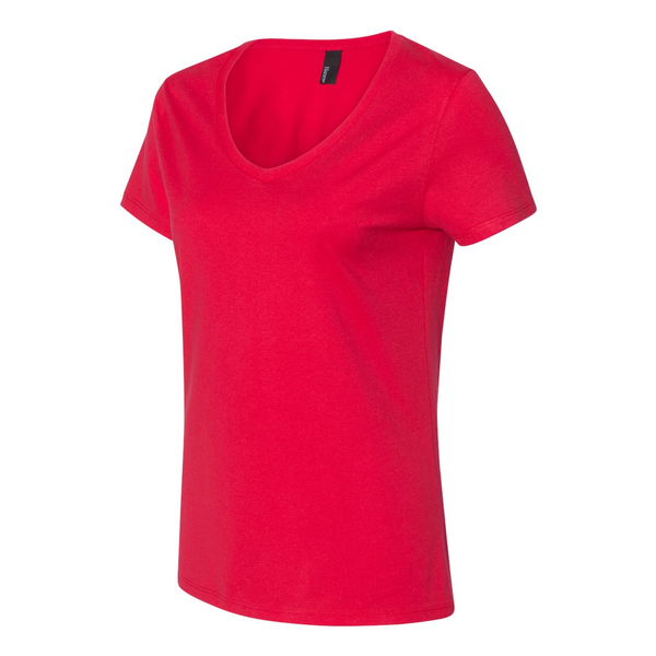 Hanes Nano-T® Ringspun Cotton Ladies' V Neck Tee